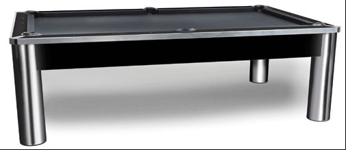 8 inch Imperial Spectrum Chrome and Black Pool Table 8 inch Imperial Spectrum Chrome and Black Pool Table