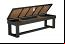 Storage Bench in Obsidian Black