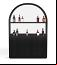 Matte Black Back Bar
